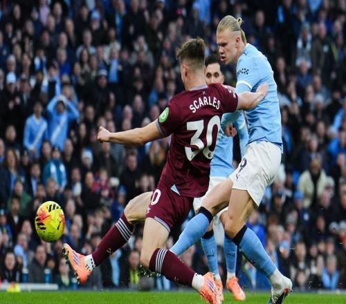 哈兰德英超生涯对西汉姆联已打入10球，与狼队并列最多