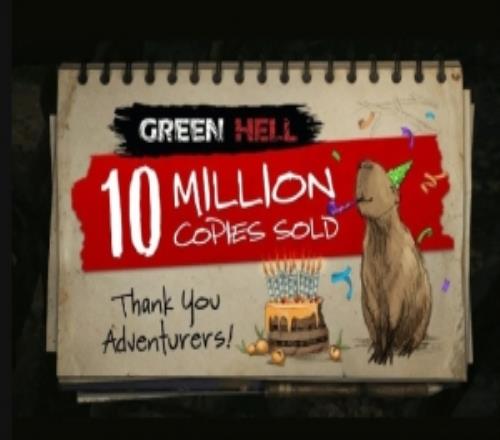 硬核生存！《绿色地狱》官方庆祝：游戏累计销量已突破1000万