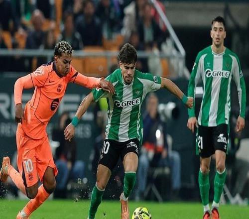 亚马尔点射巴萨53贝蒂斯迎西甲6连胜