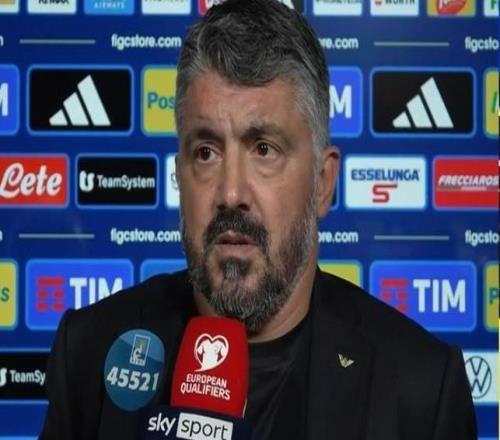 加图索：哈兰德在上半场几乎碰不到球我们会承担责任