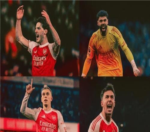 枪手12月最佳球员候选名单：赖斯、拉亚、特罗萨德、苏比门迪