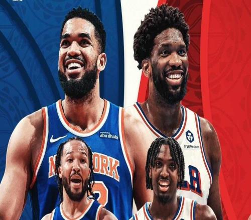 NBA官方晒阿布扎比赛海报：唐斯、恩比德C位亮相