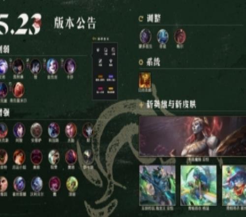 25.23版本更新：新英雄不落魔锋亚恒登场无限乱斗限时回归