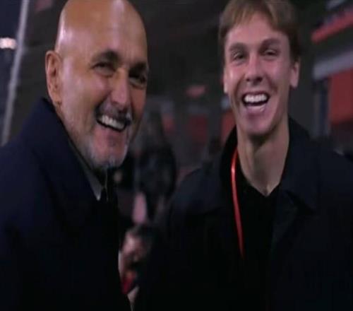 曾经的师徒，斯帕莱蒂和泽尔宾赛前互致问候