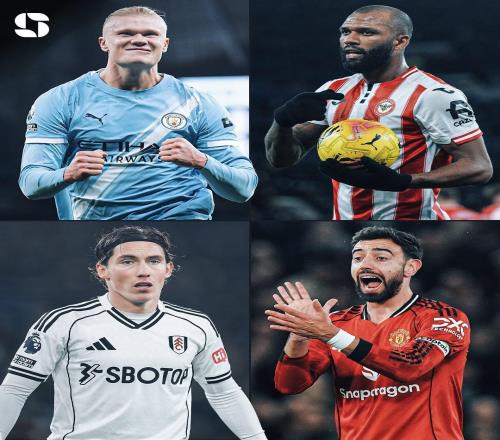 11月以来英超仅4人直接参与进球10+，哈兰德12球第1，B费上榜