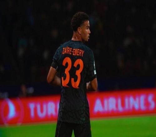 第37次出战欧冠，U19球员欧冠出场次数扎伊尔埃梅里历史第一