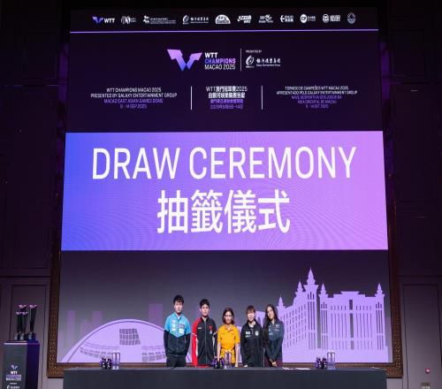 WTT澳门冠军赛9月9日开打，林诗栋、王楚钦、王艺迪登场