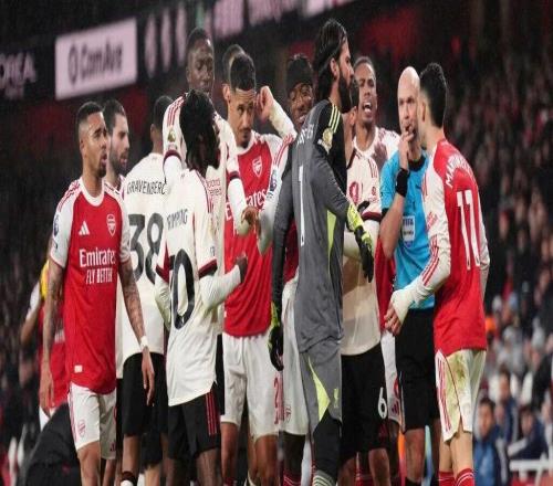 英超第21轮：阿森纳00利物浦，继续6分领跑