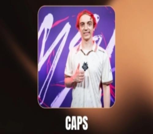 G2中单选手Caps荣获国外联盟颁奖典礼LEC年度最佳选手奖