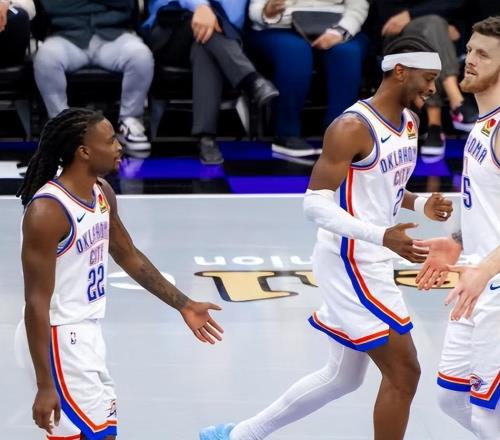 NBA西部最新积分榜：雷霆第1，湖人第2，火箭下滑第6，勇士第8