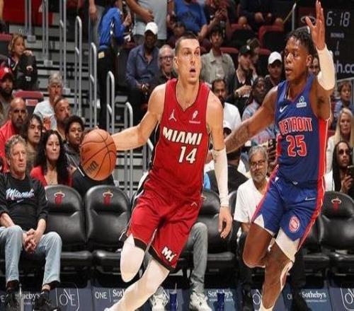 希罗25+6坎宁安26+10热火力克活塞5连胜