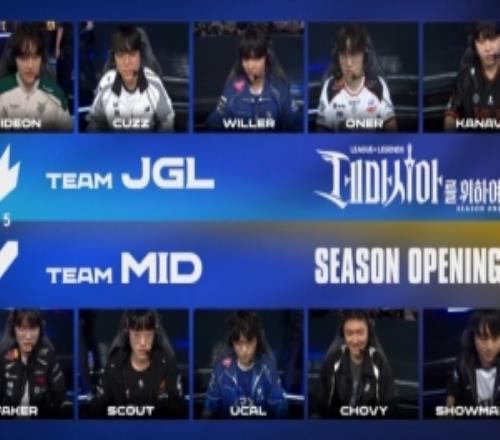 LCK季前赛：许哥辅助妖姬开秀Faker上单兰博开烤MID10JGL