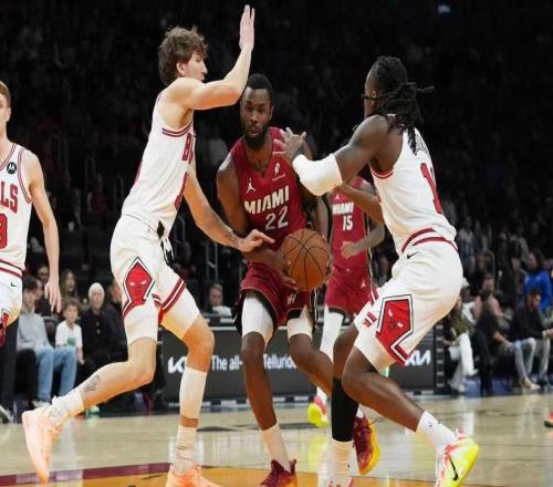 多森姆29+8+9残阵公牛险胜热火日本河村勇辉赛季首秀6+3+2+2