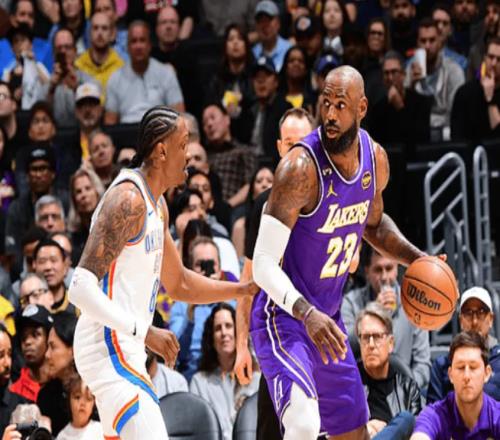 拒爆冷！雷霆双杀湖人，詹姆斯一战连创6大NBA神迹，裁判抢戏