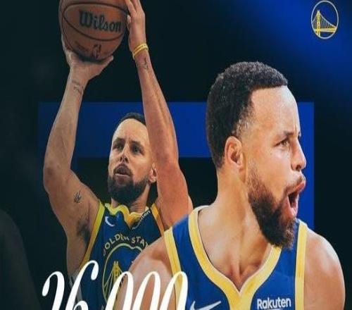 圣诞大战上演里程碑，库里总得分突破26000分，历史第22人