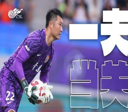韩镕泽8月联赛扑救成功率达77%，完成并列最多的20次扑救