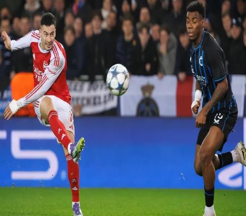 欧冠阿森纳3比0布鲁日，马杜埃凯梅开二度，核心伤停新锐爆发