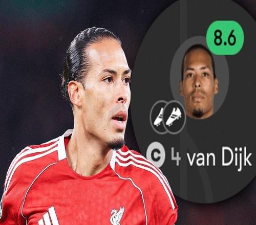 解锁新成就，范戴克职业生涯首次单场送出两次助攻