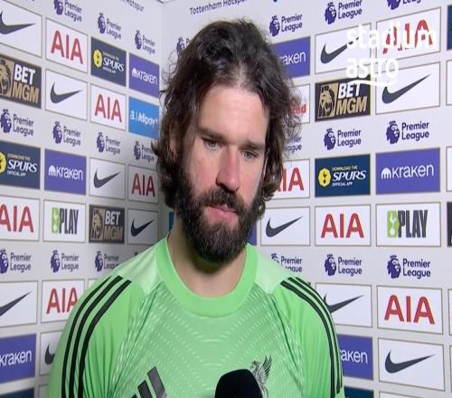 阿利松：在英超永远不能觉得比赛会变轻松希望伊萨克没事