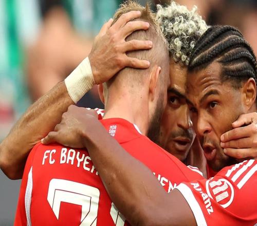 拜仁本赛季德甲下半场进了42球，其他球队总进球数最多38球