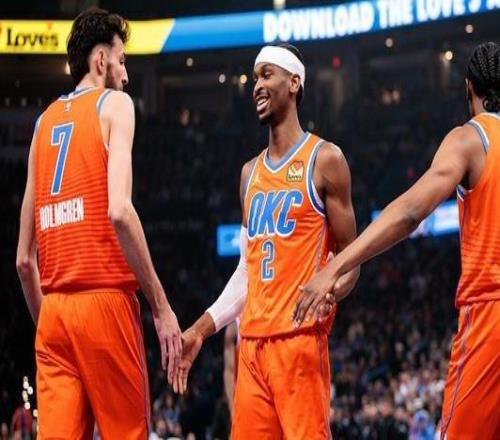 球队实力榜：雷霆持续领跑湖人升至第四