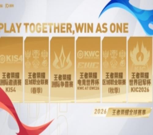 王者荣耀公布2026年国际赛事：六场国际赛从区域赛场到世界之巅