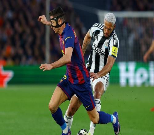 莱万欧冠生涯已攻破41队大门，打破梅西纪录