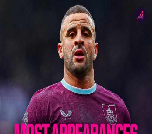 英格兰后卫英超出场榜：卡拉格508场居首，沃克427场第五