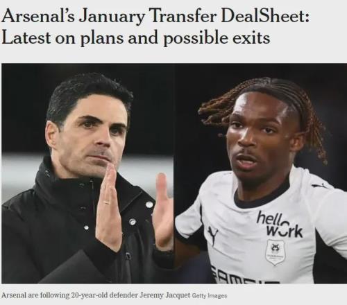 TA：阿森纳冬窗不打算放走任何人！多家球队有意斯凯利和恩瓦内里