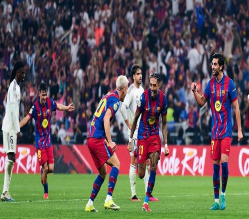 32！熊皇破荒难救主拉神双响主导走势巴萨击败皇马卫冕超级杯