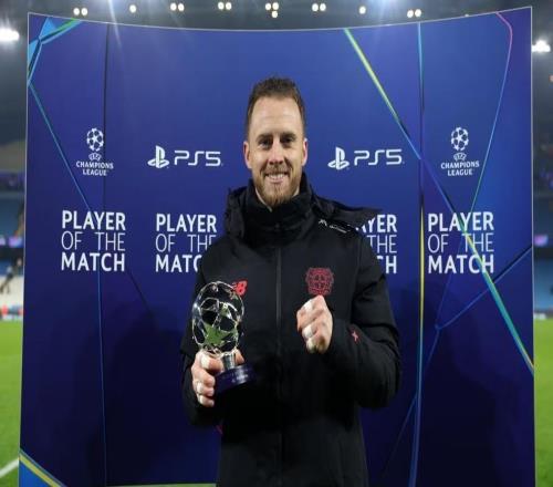 9次扑救力保零封，弗莱肯当选曼城vs勒沃库森全场最佳