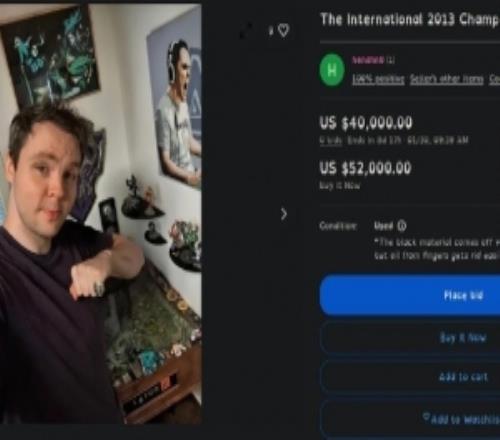 感觉没人买账Ti3冠军选手BullDog出售冠军戒指已降价接近一半