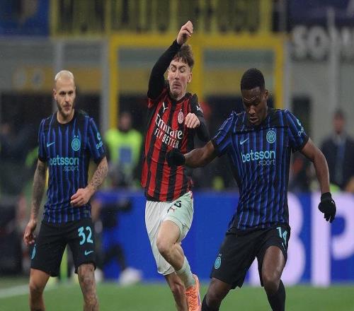 AC米兰10国米普利西奇补射建功