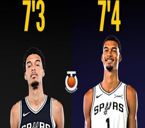 短短9天又长2厘米文班亚马已2.26米美媒：NBA官网更新到7尺5