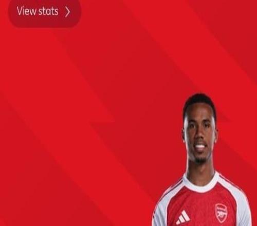 定海神针，加布里埃尔当选布莱顿vs阿森纳全场最佳球员