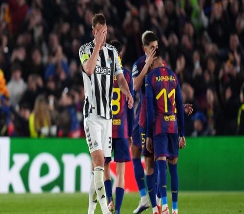 纽卡27巴萨，为英格兰球队欧冠并列最大分差失利