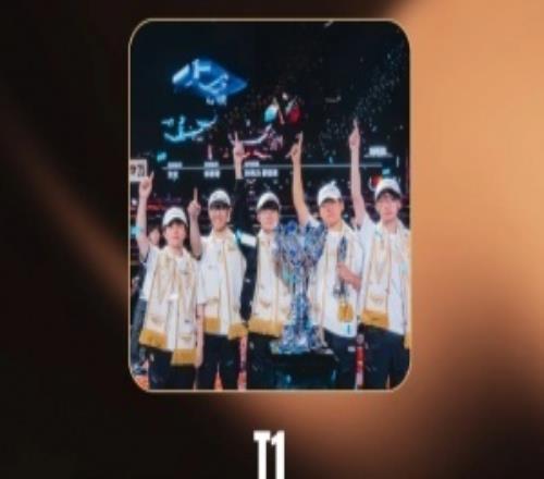 T1战队荣获国外联盟颁奖典礼年度最佳战队