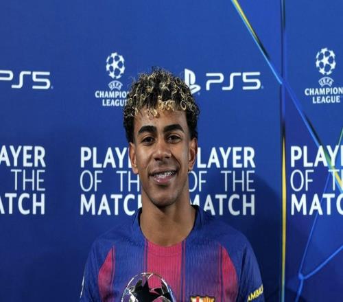 传射建功，亚马尔当选巴萨vs哥本哈根全场最佳球员