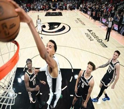 文班26+12约翰逊17+11+6马刺大胜老鹰取5连胜