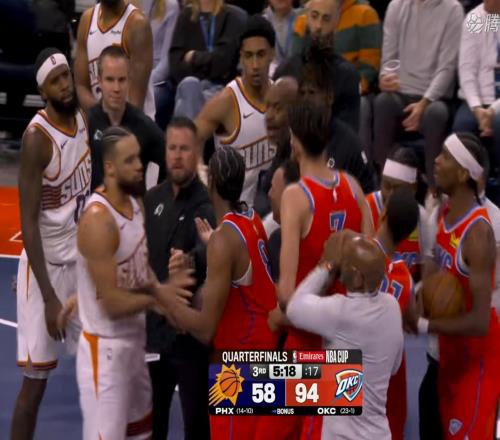 雷霆24胜1负平勇士！太阳打不过球打人，驱逐都没用，NBA大结局了