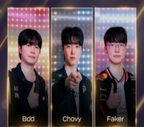 LCK公布年度最佳各位置候选名单：25T1、GEN全员在列