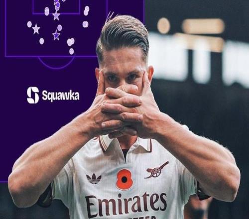 本赛季射门20+的英超球员中，只有哲凯赖什的射门全在禁区内