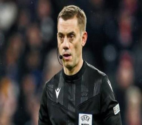 官方：法国名哨蒂尔潘将执法欧冠第6轮皇马vs曼城