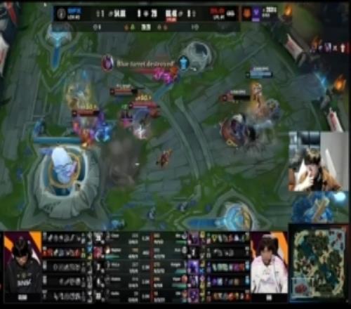 JackeyLove：第一局BFX被虐了，中上对线差距有点大