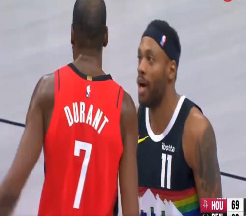 布鲁斯布朗如果NBA像冰球那样允许打架我绝对要去揍杜兰特一顿