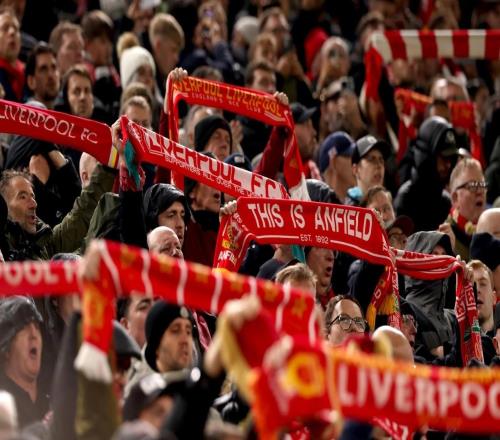 与皇马一役59916人入场观赛，创利物浦队史欧战主场新高