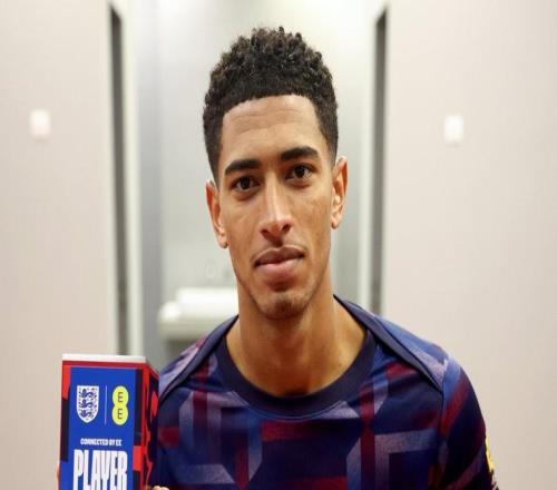 官方：贝林厄姆当选与阿尔巴尼亚一役英格兰队内最佳球员