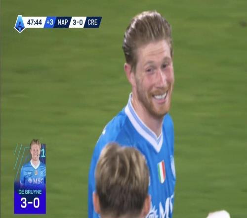 里程碑，德布劳内打入五大联赛生涯第100球