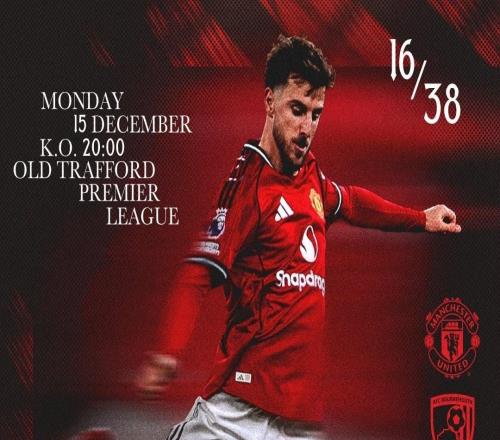 主场复仇战，曼联发布对阵伯恩茅斯海报：芒特一人出镜