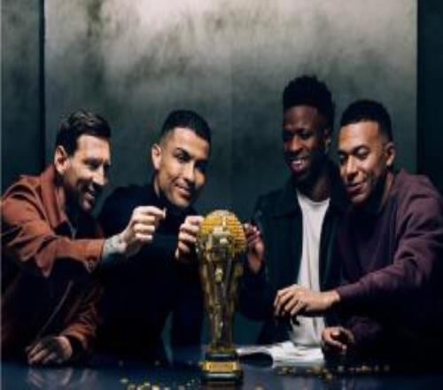 这得花多少钱啊！乐高世界杯宣传片：梅西、C罗、姆巴佩、维尼修斯同框